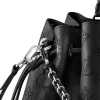 Louis Vuitton Bella Tote Bag Mahina skinnveske - Svart